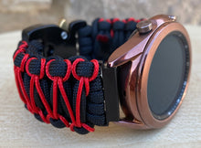 Load image into Gallery viewer, Paracord Watchband compatible with Samsung Galaxy Watch 3, Galaxy Watch 4, Galaxy Watch 5, Galaxy Watch 6 (watch not included)
