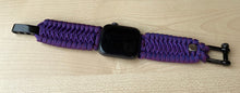 Lade das Bild in den Galerie-Viewer, Paracord Watch Band compatible with Apple Watch Series 1, 2, 3, 4, 5, 6, 7, 8, 9, Ultra, Ultra 2 & SE (watch not included)