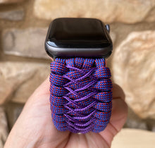 Lade das Bild in den Galerie-Viewer, Paracord Watch Band compatible with Apple Watch Series 1, 2, 3, 4, 5, 6, 7, 8, 9, Ultra, Ultra 2 & SE (watch not included)