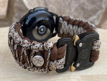 Load image into Gallery viewer, Paracord Watchband compatible with Samsung Galaxy Watch 3, Galaxy Watch 4, Galaxy Watch 5, Galaxy Watch 6 (watch not included)