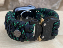 Lade das Bild in den Galerie-Viewer, Paracord Watch Band compatible with Apple Watch Series 1, 2, 3, 4, 5, 6, 7 & SE (watch not included)