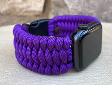 Lade das Bild in den Galerie-Viewer, Paracord Watch Band compatible with Apple Watch Series 1, 2, 3, 4, 5, 6, 7 & SE (watch not included)
