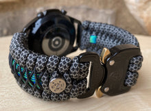 Load image into Gallery viewer, Paracord Watchband compatible with Samsung Galaxy Watch 3, Galaxy Watch 4, Galaxy Watch 5, Galaxy Watch 6 (watch not included)