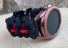 Load image into Gallery viewer, Paracord Watchband compatible with Samsung Galaxy Watch 3, Galaxy Watch 4, Galaxy Watch 5, Galaxy Watch 6 (watch not included)
