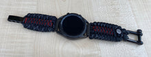 Load image into Gallery viewer, Paracord Watchband compatible with Samsung Galaxy Watch 3, Galaxy Watch 4, Galaxy Watch 5, Galaxy Watch 6 (watch not included)