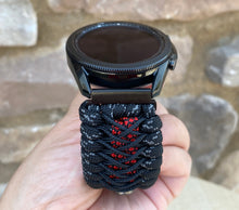 Load image into Gallery viewer, Paracord Watchband compatible with Samsung Galaxy Watch 3, Galaxy Watch 4, Galaxy Watch 5, Galaxy Watch 6 (watch not included)