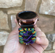 Load image into Gallery viewer, Paracord Watchband compatible with Samsung Galaxy Watch 3, Galaxy Watch 4, Galaxy Watch 5, Galaxy Watch 6 (watch not included)