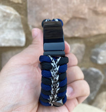 Load image into Gallery viewer, Paracord watch band personalized to replace bands for Fitbit Inspire, Fitbit Luxe, and Fitbit Alta (watch not included).