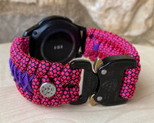 Load image into Gallery viewer, Samsung Galaxy Watch Band, Galaxy 42mm, Galaxy 46mm, Gear S3 Frontier, Gear S3 Classic, Gear Sport, 550 Paracord Watch Band.