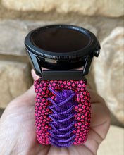 Load image into Gallery viewer, Paracord Watchband compatible with Samsung Galaxy Watch 3, Galaxy Watch 4, Galaxy Watch 5, Galaxy Watch 6 (watch not included)