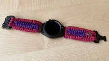 Load image into Gallery viewer, Paracord Watchband compatible with Samsung Galaxy Watch 3, Galaxy Watch 4, Galaxy Watch 5, Galaxy Watch 6 (watch not included)