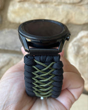 Load image into Gallery viewer, Paracord Watchband compatible with Samsung Galaxy Watch 3, Galaxy Watch 4, Galaxy Watch 5, Galaxy Watch 6 (watch not included)