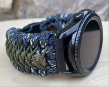 Load image into Gallery viewer, Paracord Watchband compatible with Samsung Galaxy Watch 3, Galaxy Watch 4, Galaxy Watch 5, Galaxy Watch 6 (watch not included)