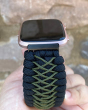 Lade das Bild in den Galerie-Viewer, Paracord Watch Band compatible with Fitbit Versa 1, Versa Lite, Versa 2, Versa 3, Versa 4, Sense, Sense 2 (watch not included).