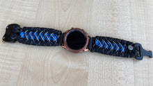 Load image into Gallery viewer, Paracord Watchband compatible with Samsung Galaxy Watch 3, Galaxy Watch 4, Galaxy Watch 5, Galaxy Watch 6 (watch not included)