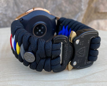 Load image into Gallery viewer, Samsung Galaxy Watch Band, Galaxy 42mm, Galaxy 46mm, Gear S3 Frontier, Gear S3 Classic, Gear Sport, 550 Paracord Watch Band.
