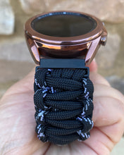 Load image into Gallery viewer, Paracord Watchband compatible with Samsung Galaxy Watch 3, Galaxy Watch 4, Galaxy Watch 5, Galaxy Watch 6 (watch not included)