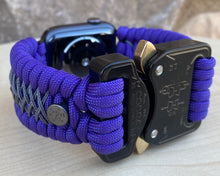 Charger l'image dans la galerie, Paracord Watch Band for Apple Watch Series 1, 2, 3, 4, 5, 6, 7, 8, Ultra, and SE (watch not included)