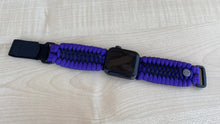 Load image into Gallery viewer, Personalized Paracord Watch Band for Apple Watch Series 1-11, Ultra, Ultra 2, Ultra 3, and SE (watch not included).