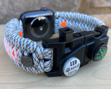Load image into Gallery viewer, Personalized Paracord Watch Band for Apple Watch Series 1-11, Ultra, Ultra 2, Ultra 3, and SE (watch not included).