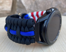 Load image into Gallery viewer, Paracord Watchband compatible with Samsung Galaxy Watch 3, Galaxy Watch 4, Galaxy Watch 5, Galaxy Watch 6 (watch not included)