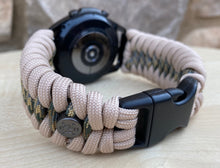 Load image into Gallery viewer, Paracord Watchband compatible with Samsung Galaxy Watch 3, Galaxy Watch 4, Galaxy Watch 5, Galaxy Watch 6 (watch not included)