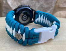 Load image into Gallery viewer, Paracord Watchband compatible with Samsung Galaxy Watch 3, Galaxy Watch 4, Galaxy Watch 5, Galaxy Watch 6 (watch not included)
