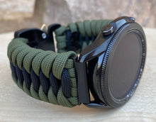 Load image into Gallery viewer, Paracord Watchband compatible with Samsung Galaxy Watch 3, Galaxy Watch 4, Galaxy Watch 5, Galaxy Watch 6 (watch not included)