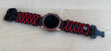 Load image into Gallery viewer, Paracord Watchband compatible with Samsung Galaxy Watch 3, Galaxy Watch 4, Galaxy Watch 5, Galaxy Watch 6 (watch not included)