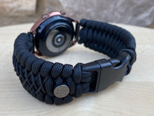 Load image into Gallery viewer, Paracord Watchband compatible with Samsung Galaxy Watch 3, Galaxy Watch 4, Galaxy Watch 5, Galaxy Watch 6 (watch not included)