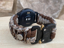 Load image into Gallery viewer, Paracord Watch Band compatible with Garmin Approach S12, Approach S40, Approach S42, D2 Air, Vivoactive 3S, Vivoactive 3, Vivoactive 3 Music, Vivoactive 4S, Vivoactive 4, Venu, Venu 2S, Venu 2, Venu SQ, Venu Music (watch not included)