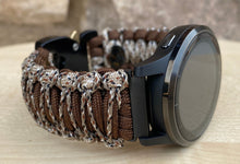 Load image into Gallery viewer, Paracord Watch Band compatible with Garmin Approach S12, Approach S40, Approach S42, D2 Air, Vivoactive 3S, Vivoactive 3, Vivoactive 3 Music, Vivoactive 4S, Vivoactive 4, Venu, Venu 2S, Venu 2, Venu SQ, Venu Music (watch not included)