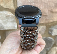 Load image into Gallery viewer, Samsung Galaxy Watch Band, Galaxy 42mm, Galaxy 46mm, Gear S3 Frontier, Gear S3 Classic, Gear Sport, 550 Paracord Watch Band.