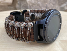 Load image into Gallery viewer, Samsung Galaxy Watch Band, Galaxy 42mm, Galaxy 46mm, Gear S3 Frontier, Gear S3 Classic, Gear Sport, 550 Paracord Watch Band.