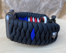 Lade das Bild in den Galerie-Viewer, Paracord Watch Band compatible with Apple Watch Series 1, 2, 3, 4, 5, 6, 7 & SE (watch not included)