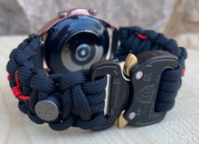 Load image into Gallery viewer, Paracord Watchband compatible with Samsung Galaxy Watch 3, Galaxy Watch 4, Galaxy Watch 5, Galaxy Watch 6 (watch not included)