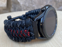 Load image into Gallery viewer, Paracord Watchband compatible with Samsung Galaxy Watch 3, Galaxy Watch 4, Galaxy Watch 5, Galaxy Watch 6 (watch not included)