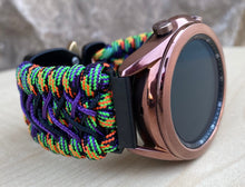 Load image into Gallery viewer, Paracord Watchband compatible with Samsung Galaxy Watch 3, Galaxy Watch 4, Galaxy Watch 5, Galaxy Watch 6 (watch not included)