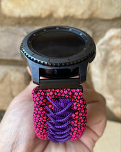 Load image into Gallery viewer, Samsung Galaxy Watch Band, Galaxy 42mm, Galaxy 46mm, Gear S3 Frontier, Gear S3 Classic, Gear Sport, 550 Paracord Watch Band.