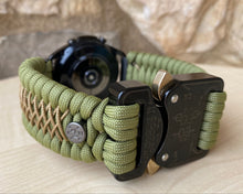 Load image into Gallery viewer, Paracord Watchband compatible with Samsung Galaxy Watch Ultra, Galaxy Watch 3, Galaxy Watch 4, Galaxy Watch 5, Galaxy Watch 6, Galaxy Watch 7 (watch not included)