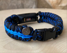 Load image into Gallery viewer, Paracord watch band personalized to replace bands for Fitbit Inspire, Fitbit Luxe, and Fitbit Alta (watch not included).