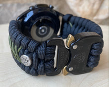 Load image into Gallery viewer, Paracord Watchband compatible with Samsung Galaxy Watch 3, Galaxy Watch 4, Galaxy Watch 5, Galaxy Watch 6 (watch not included)