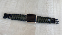 Lade das Bild in den Galerie-Viewer, Paracord Watch Band compatible with Apple Watch Series 1, 2, 3, 4, 5, 6, 7, 8, Ultra & SE (watch not included)