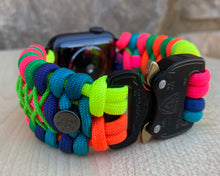 Cargar imagen en el visor de la galería, Paracord Watch Band compatible with Apple Watch Series 1, 2, 3, 4, 5, 6, 7, 8, 9, Ultra, Ultra 2 & SE (watch not included)