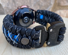 Load image into Gallery viewer, Paracord Watchband compatible with Samsung Galaxy Watch 3, Galaxy Watch 4, Galaxy Watch 5, Galaxy Watch 6 (watch not included)