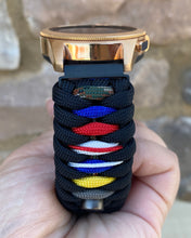 Load image into Gallery viewer, Samsung Galaxy Watch Band, Galaxy 42mm, Galaxy 46mm, Gear S3 Frontier, Gear S3 Classic, Gear Sport, 550 Paracord Watch Band.