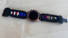 Load image into Gallery viewer, Paracord Watchband compatible with Samsung Galaxy Watch 3, Galaxy Watch 4, Galaxy Watch 5, Galaxy Watch 6 (watch not included)