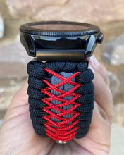 Load image into Gallery viewer, Paracord Watchband compatible with Samsung Galaxy Watch 3, Galaxy Watch 4, Galaxy Watch 5, Galaxy Watch 6 (watch not included)