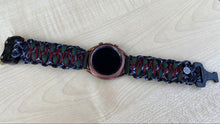 Load image into Gallery viewer, Paracord Watchband compatible with Samsung Galaxy Watch 3, Galaxy Watch 4, Galaxy Watch 5, Galaxy Watch 6 (watch not included)