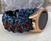 Load image into Gallery viewer, Samsung Galaxy Watch Band, Galaxy 42mm, Galaxy 46mm, Gear S3 Frontier, Gear S3 Classic, Gear Sport, 550 Paracord Watch Band.